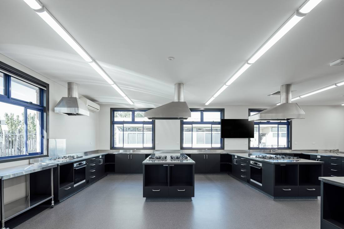 Food Technology room — kitchen stations