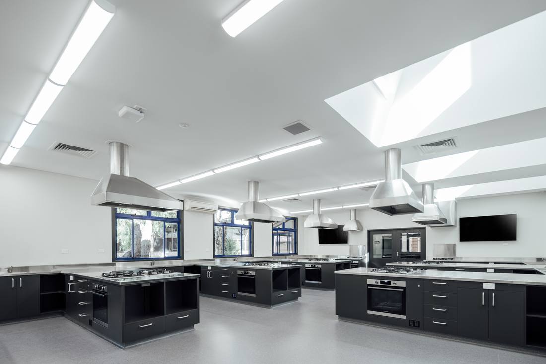 Food Technology room — kitchen stations