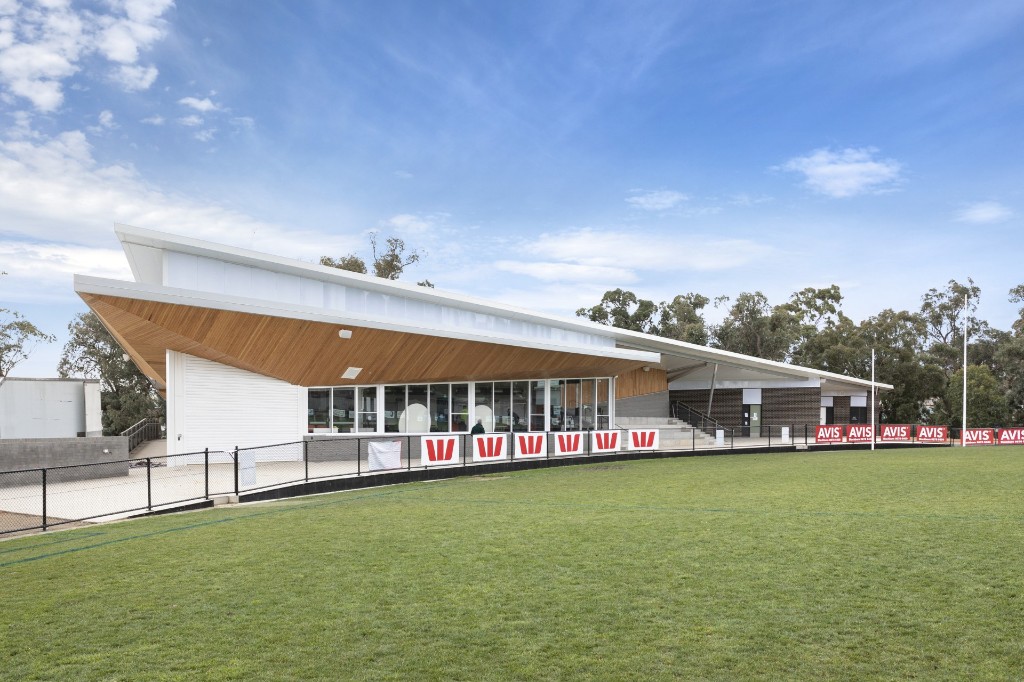 Pavilion exterior from the oval