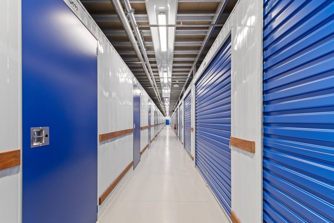 Storage unit corridor